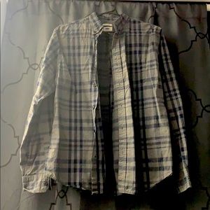Men’s button plaid